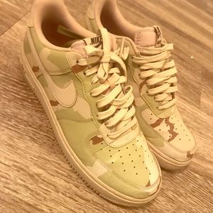 Nike Camo Air Force 1s